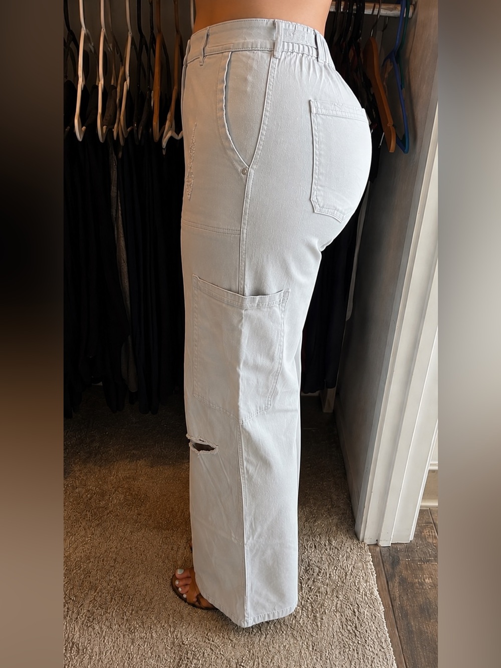 Light Gray Cargo Pants Sz XL